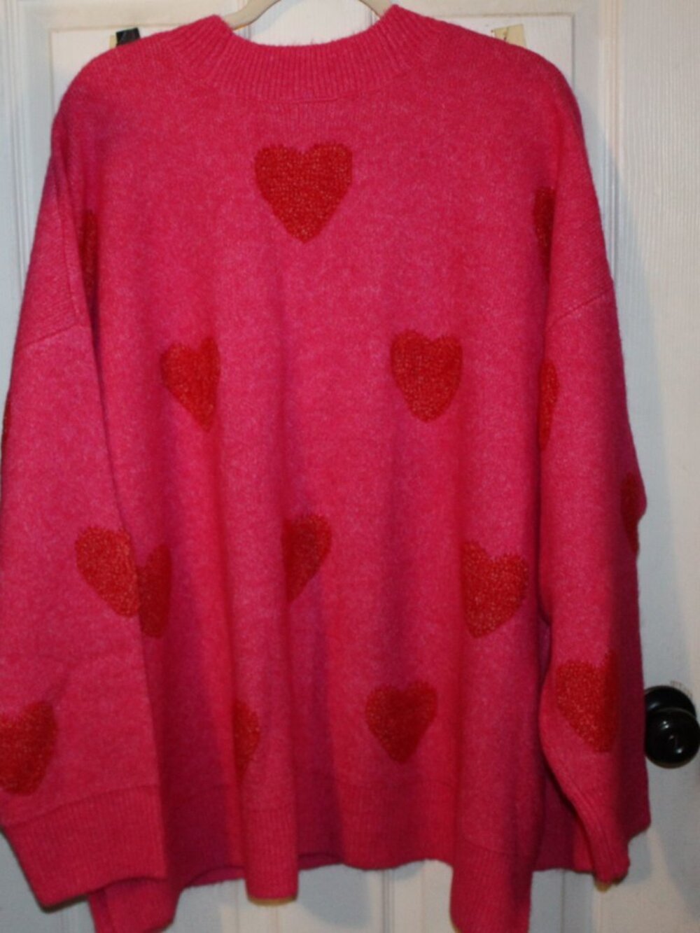 NWT Lane Bryant open front hearts sweater size 26/28 Pretty! - Picture 4 of 5